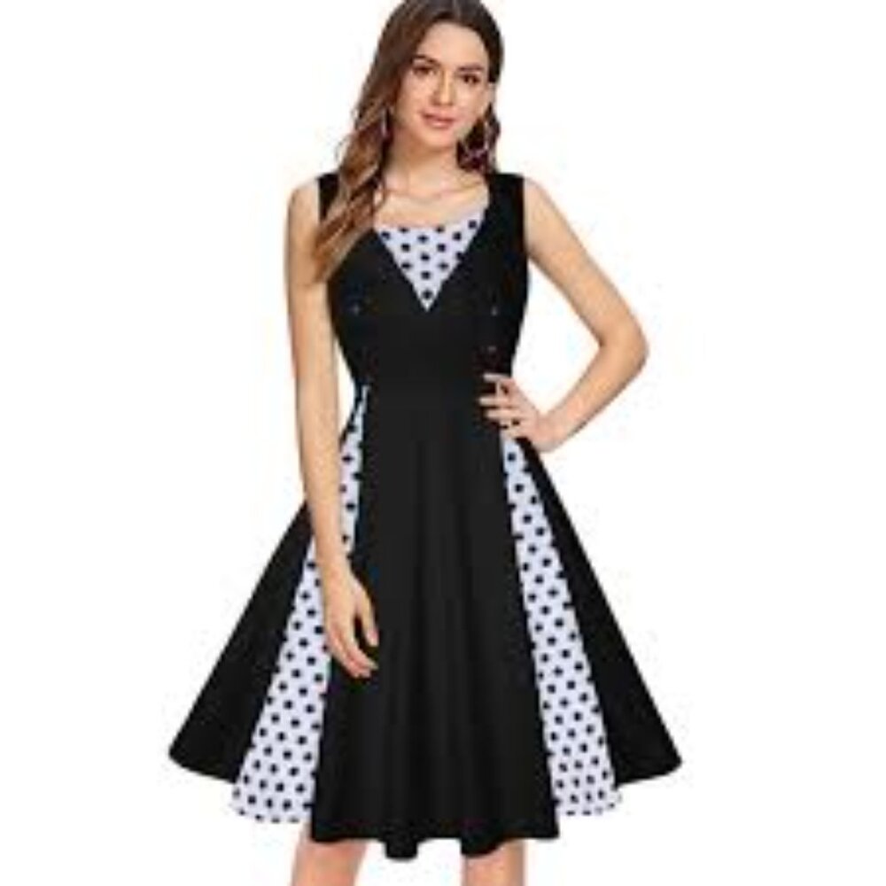 NWT KillReal black / white dress sz medium